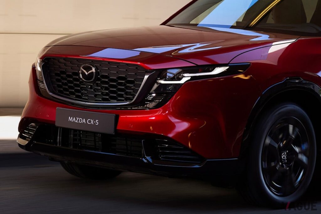 ついに日本初公開! マツダ新型「CX-5」は“逆スラントマスク”などの新世代デザインがカッコいい! 2027年中には「独自開発ハイブリッド」も導入へ – VAGUE(ヴァーグ) マツダ新型「CX-5」