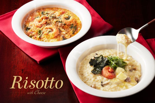 【nana's green tea】ホリデーシーズン限定「Risotto with cheese」明太子×フランス産発酵バター/海老とほうれん草のトマトチーズの2種を11/5より発売