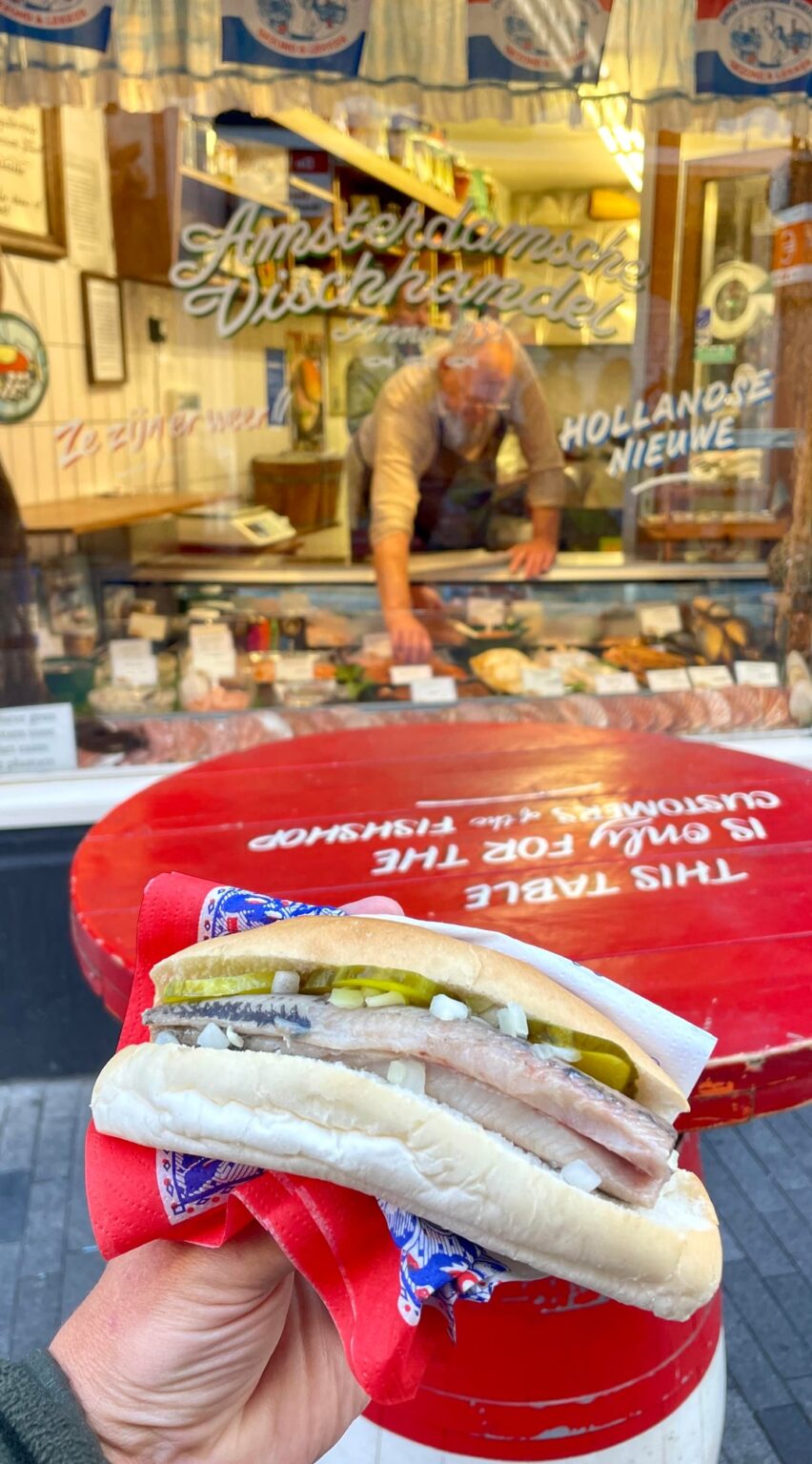 オランダ、あなたの素晴らしい国への最近の訪問で食べた美味しいブルージェ・ヘリングとキベリングをありがとう