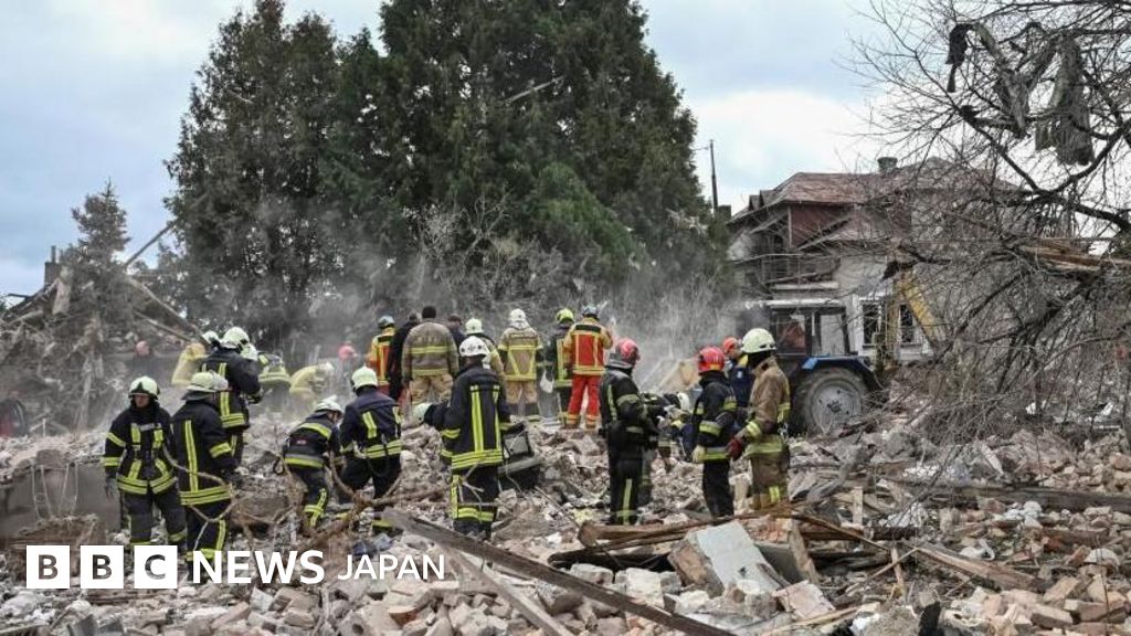 ロシア、ウクライナ各地をミサイルとドローンで攻撃　5人死亡とゼレンスキー氏 - BBCニュース