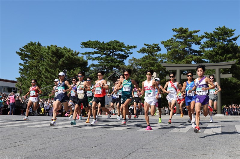 1区区間賞は中大・岡田開成！残り1kmで強烈スパート！ 駒大2位、青学大6位中継／出雲駅伝