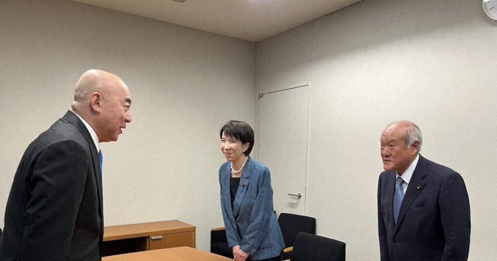 高市氏「国家観近い」　保守党・百田氏「協力する」　国会内で会談 | 毎日新聞