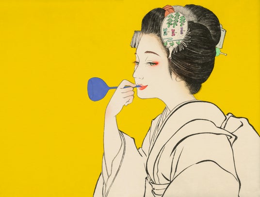 日本画家 諫山宝樹 個展　-本歌取りの愉しみ- - 烏丸経済新聞