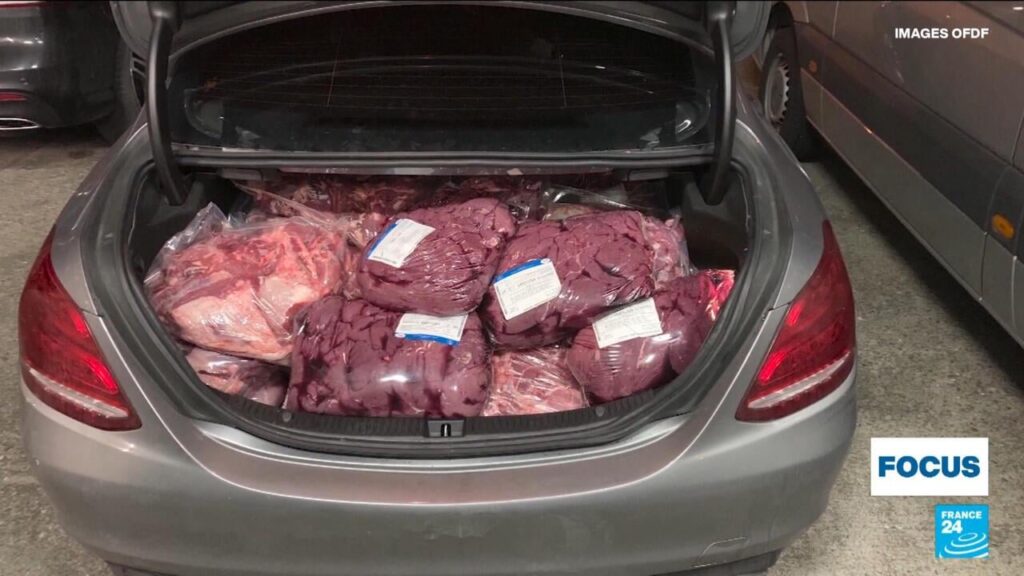 フォーカス - フランスからスイスへの違法な食肉密輸を警察が取り締まる