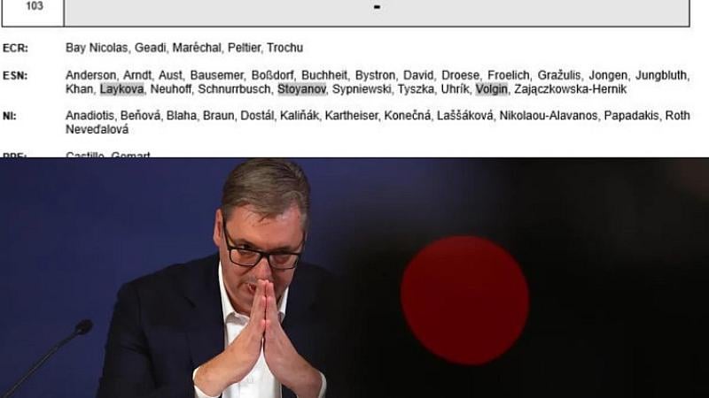 「ヴァズラジダネ」は欧州議会でヴチッチを擁護、セルビアにおけるブルガリア人の権利に関する決議に反対票を投じた