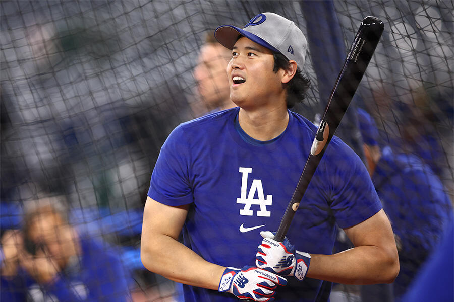 テオスカー「こっちに打ってこい！」大谷翔平 笑顔と150m特大弾でチームに活気！フリー打撃で28スイング中14本の柵越え - tv-tokyo.co.jp
