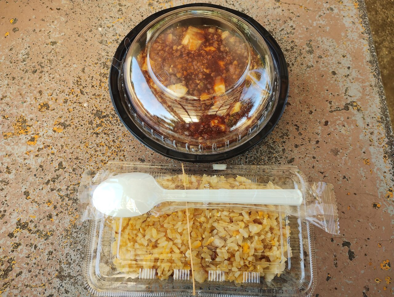 炒飯と麻婆カレー