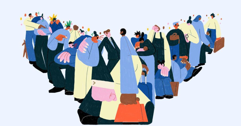 実践的な教育を受けた人の 3 人に 2 人は移住を脅威とみなし、施設への圧迫を懸念している