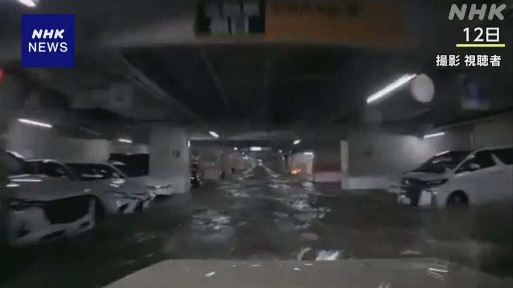 三重 四日市 記録的な大雨で地下駐車場浸水 車 274台が被害 - nhk.or.jp