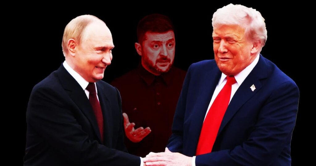 プーチン大統領の友人ら、クレムリンの秘密命令に従ったトランプ大統領を嘲笑ロシア国営メディアは公然と米国を嘲笑し、トランプ大統領がおとりになってゼレンスキー氏にスイッチを入れるというプーチン大統領の秘密の計画に従っていたと主張している。