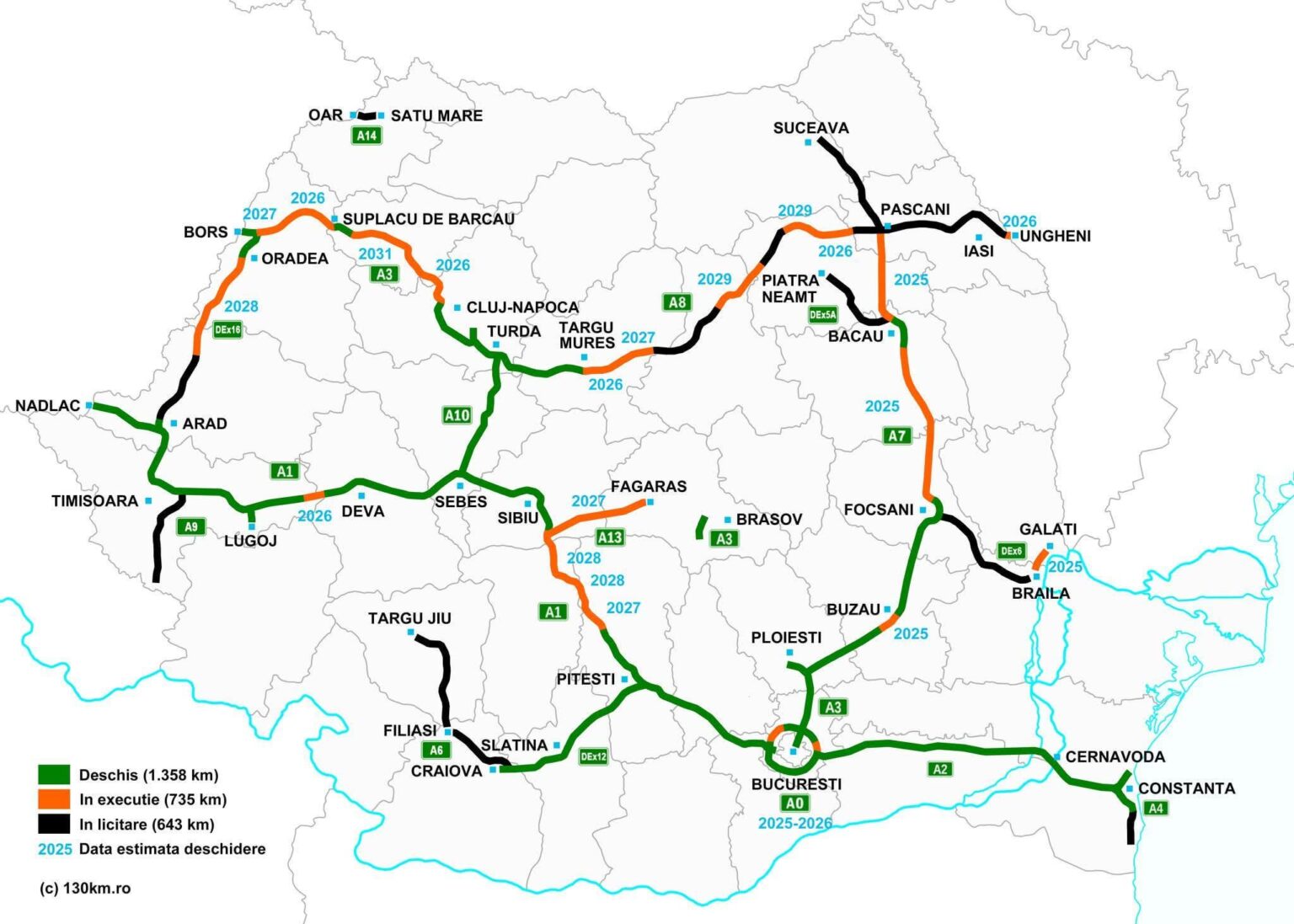 2025年10月の高速道路の状況