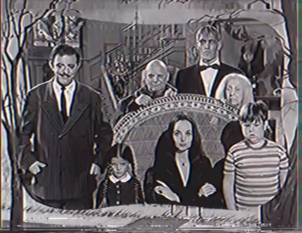 その当時の映像BBC2は、Gerry Adamsに対するサッチャーの声の制限のために、1989年のAddamsファミリーの繰り返しでGomez Addamsの声を誤って吹き替えました