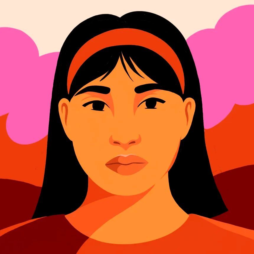 地元には１２、１３歳でパートナーと暮らす少女がたくさんいると、エクアドルのジェンさんは話す/Petra Eriksson