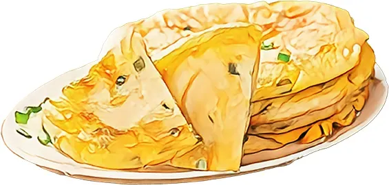 中華風のお好み焼き