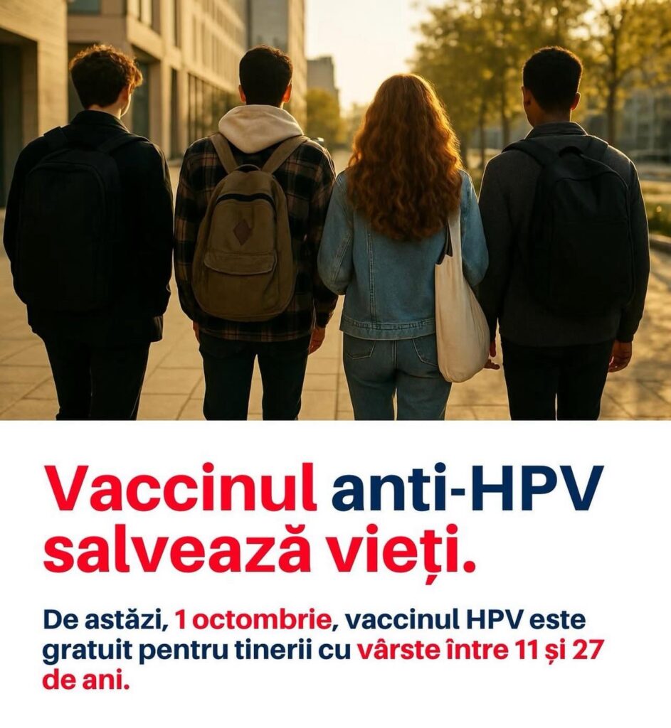 HPVワクチンは、11〜27歳の場合、10月1日から無料です
