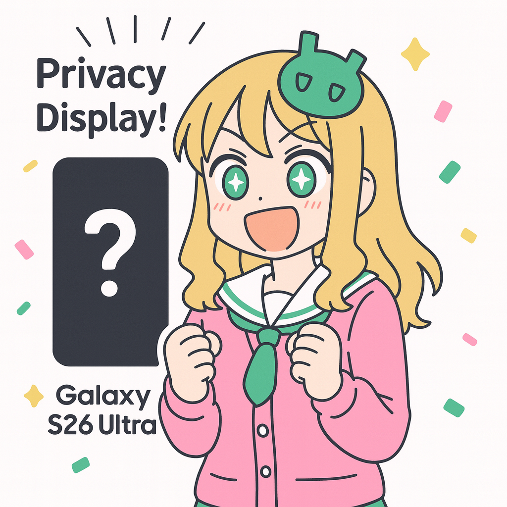 【朗報】次期Galaxy S26 Ultra、温故知新「あの機能」搭載か！最新技術で横からの覗き見を賢く防ぐ - すまほん!! - すまほん!!
