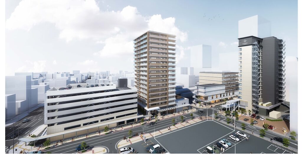 福井駅前の市街地再開発計画で起工式、まずホテルが27年度完成予定 - 日本経済新聞
