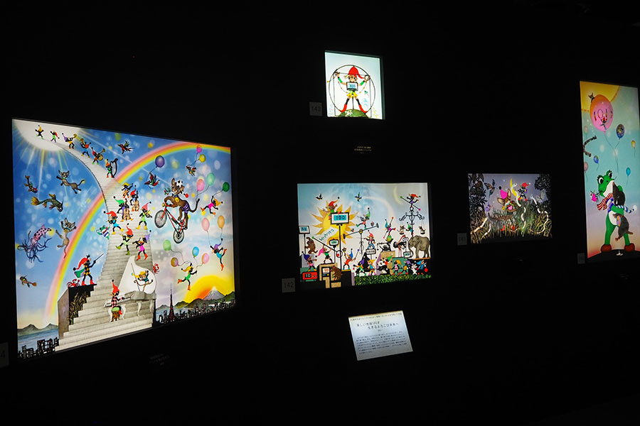 100歳以降に手がけた新作も多数展示されている(C)Fujishiro Seiji Museum