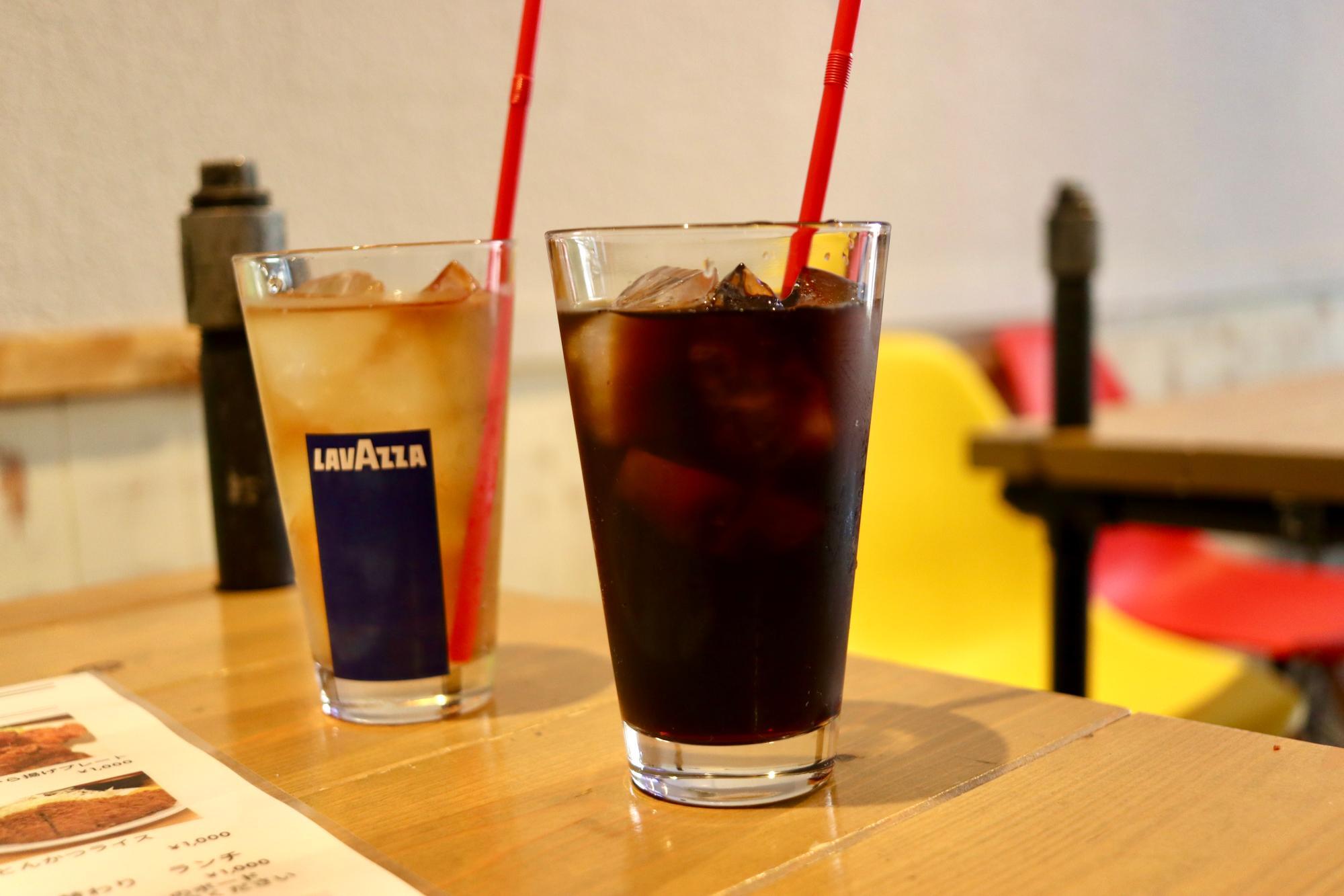 ランチのセットドリンク（アイスコーヒー・アイスティー）