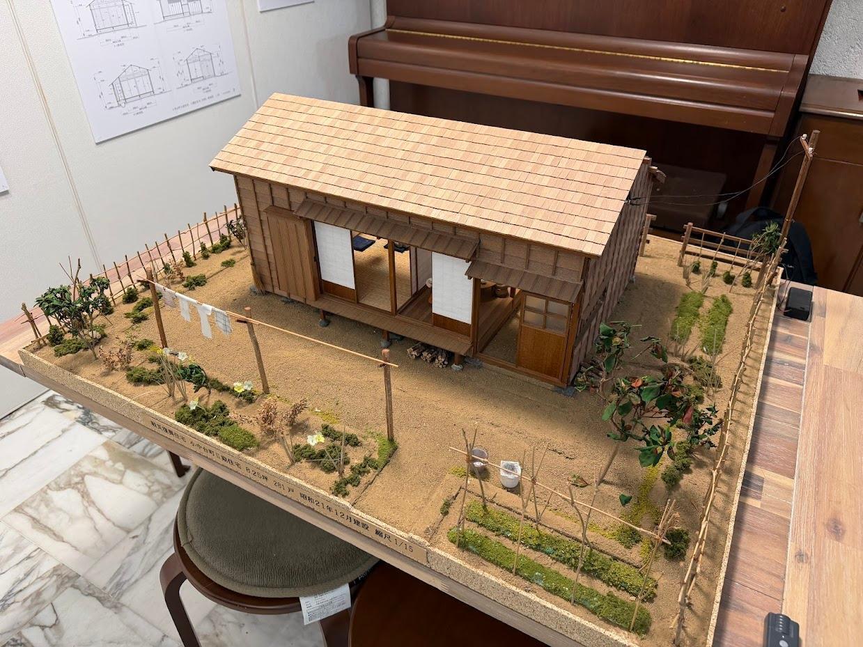 復興住宅の模型です。
