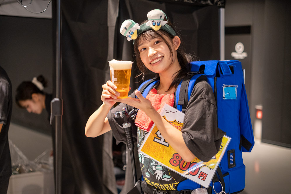 スポーツ観戦にビールは欠かせないっ