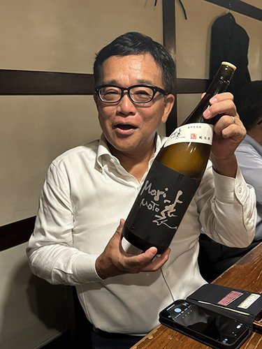 Morimotoなる日本酒があったので、まさか酒造業にまで手を伸ばしたのかと思いきや、単なる偶然とのこと。美味しいお酒でした