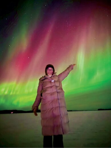 フィンランドでは、素晴らしいオーロラを堪能しました！ （写真：杏さん提供）