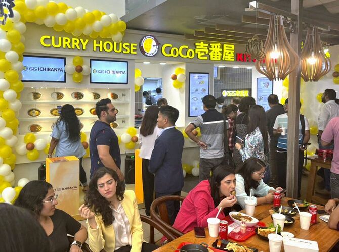 2022年10月にオープンしたニューデリー市内のCoCo壱番屋インド2号店