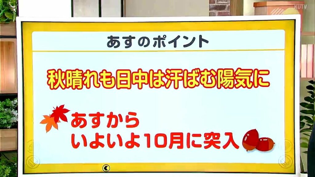 高知の天気 １日 全域で青空広がる 朝晩は秋の空気に 山岸拓気象予報士が解説 - TBS NEWS DIG