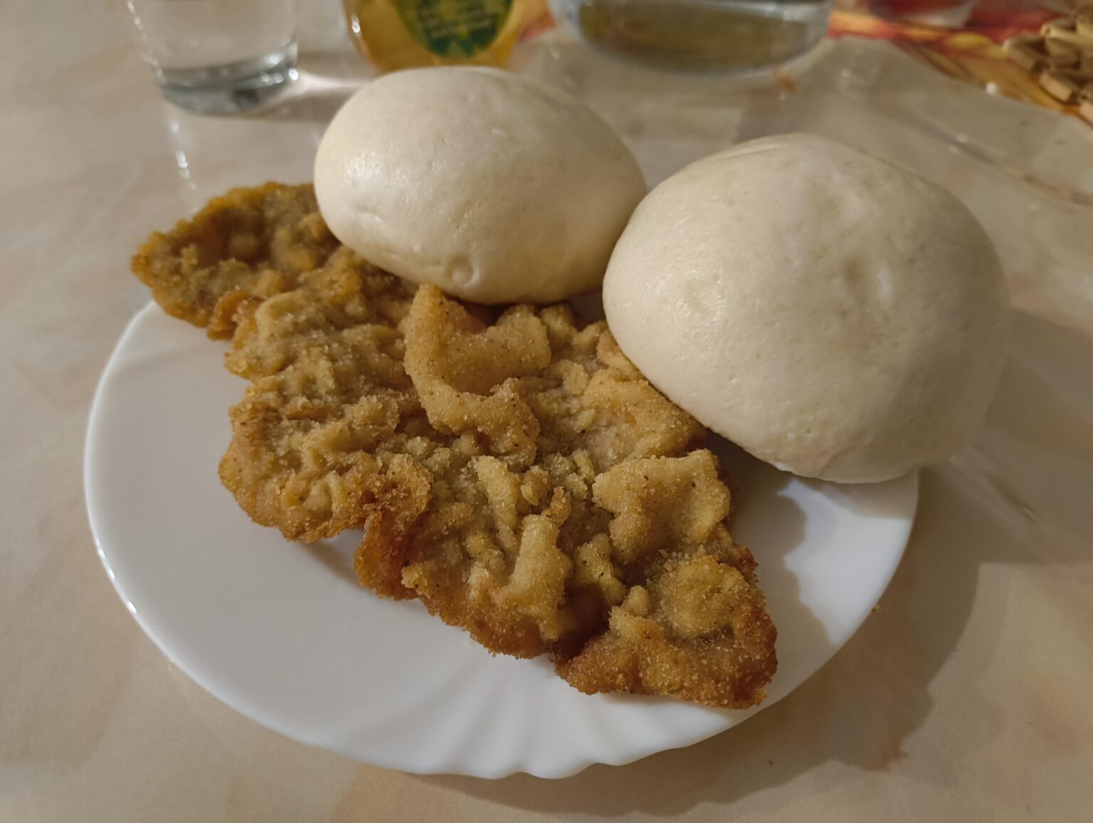 シュニッツェルとライス（ライスがなくなりました）