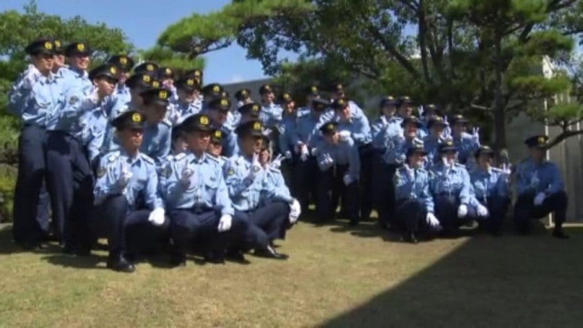 愛媛県警察学校 初任科生の卒業式