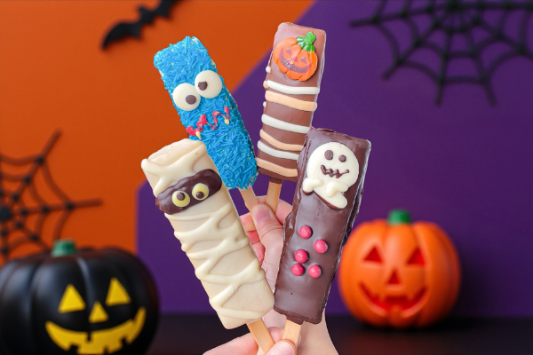 千葉県の老舗お菓子店「お菓子のたいよう」ハロウィン限定バウムクーヘン「ハロウィン・バーバウム」全4種類のキャラクター