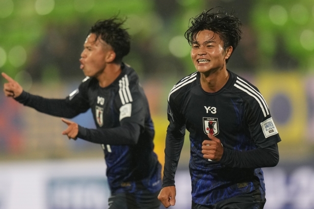 小倉の素晴らしい中距離シュートは、日本の勝利を知らせるようなものだった。 写真=AP=聯合ニュース