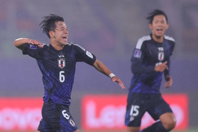 日本は4日（韓国時間）、チリ·バルパライソのエスタディオ·エリアス·ピゲロア·ブランデルで行われたニュージーランドとの2025 FIFA U-20ワールドカップグループリーグA組最終戦で3-0で大勝した。 写真=AFP=聯合ニュース