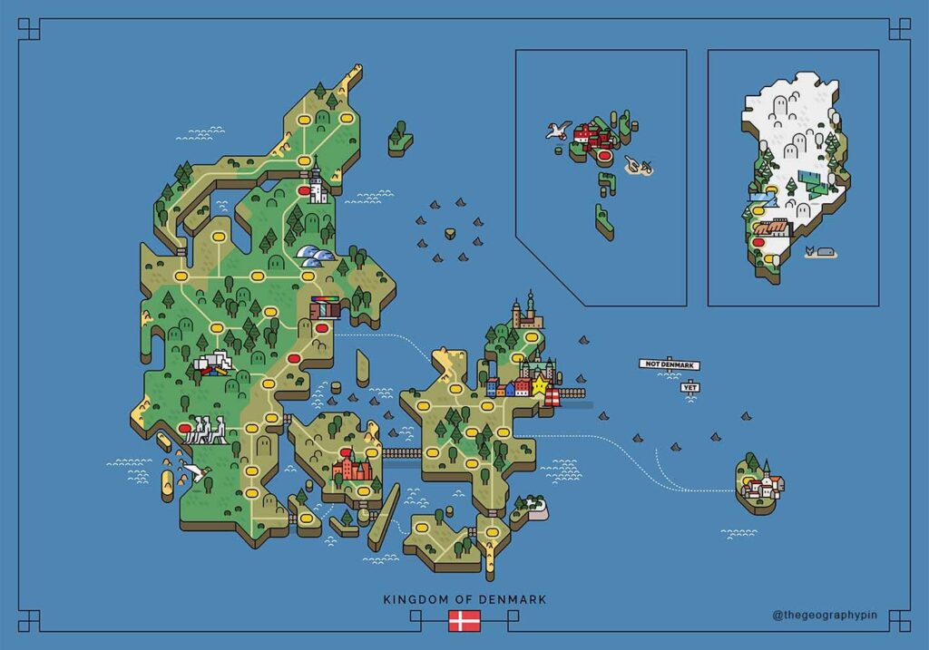 デンマーク王国レベルの図