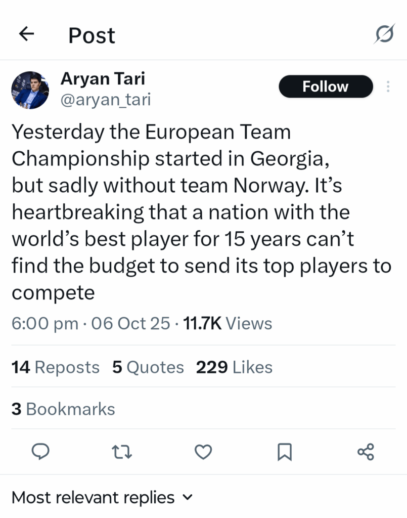 15年間世界最高の選手を持っているにもかかわらず、ノルウェーはトッププレーヤーを競争するための予算を見つけることさえできません