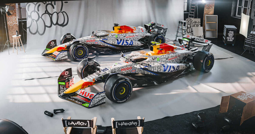 レーシングブルズ x Slawn：F1 2025シーズン イギリスGP専用スペシャルリバリー！| コラボ