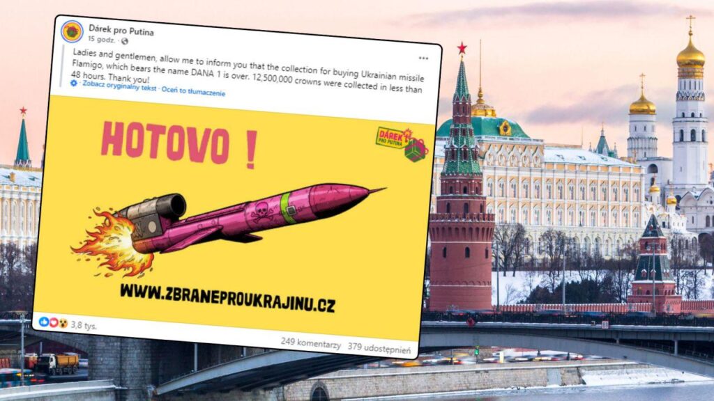 チェコの「プーチンへの贈り物」クラウドファンディングで「モスクワを攻撃できる」ウクライナミサイルの資金を集める