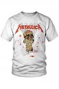 METALLICA バンドTシャツ ユニセックス : ONE LANDMINE (BACK PRINT) WHITE