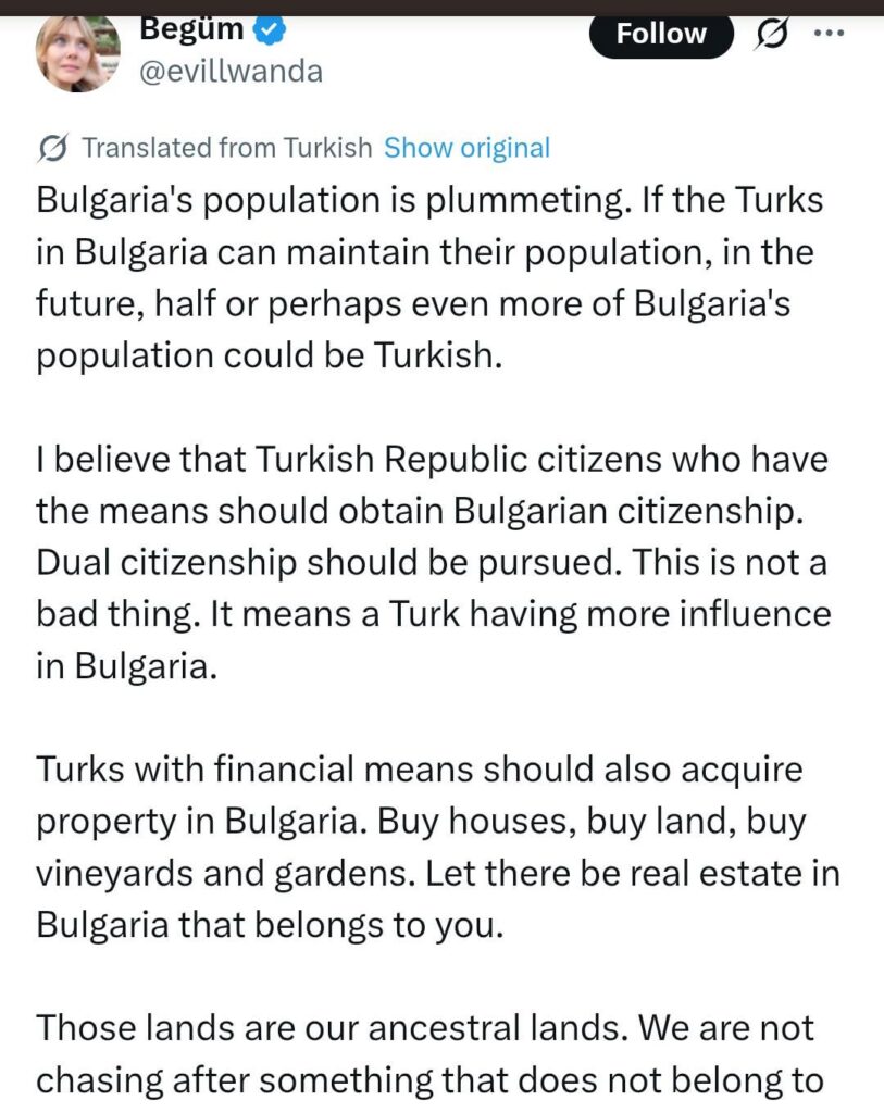 トルコの主要な影響力者の一人がモンテネグロ危機後のブルガリアの植民地化を主張