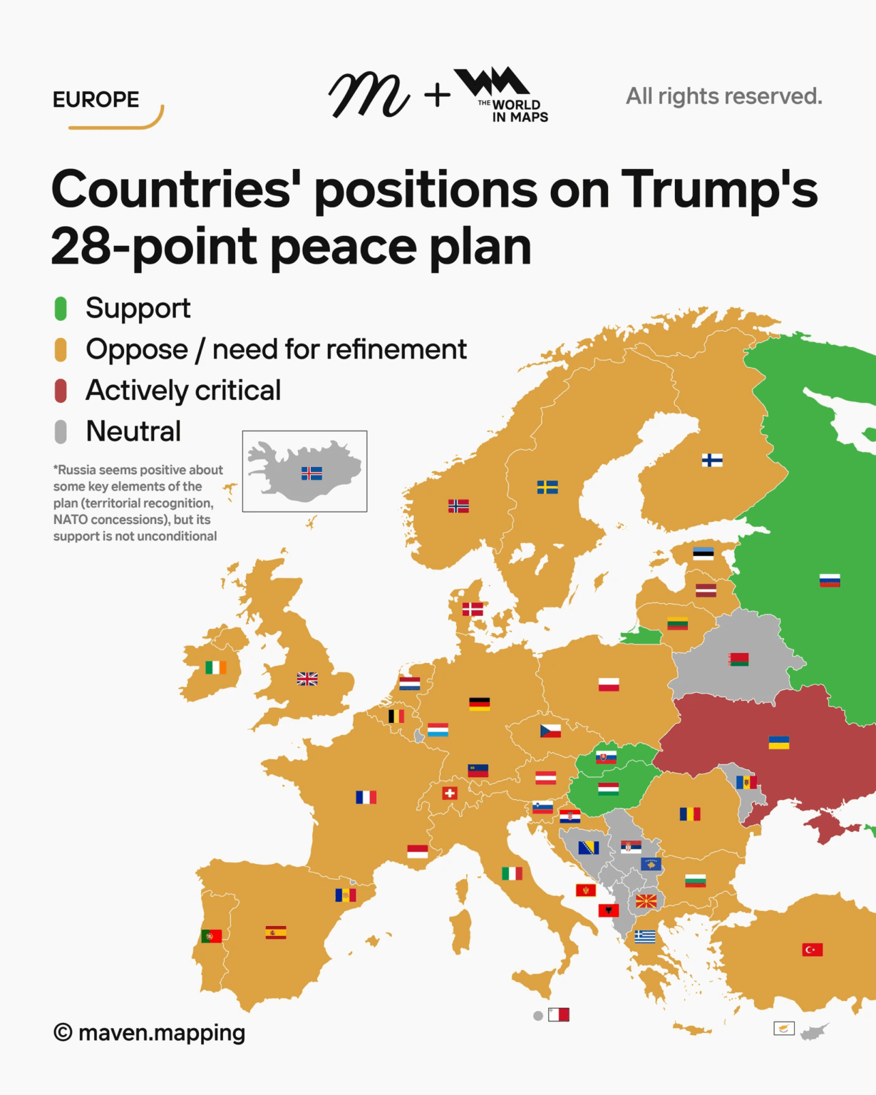 トランプ大統領の「和平」計画に対する欧州諸国の立場