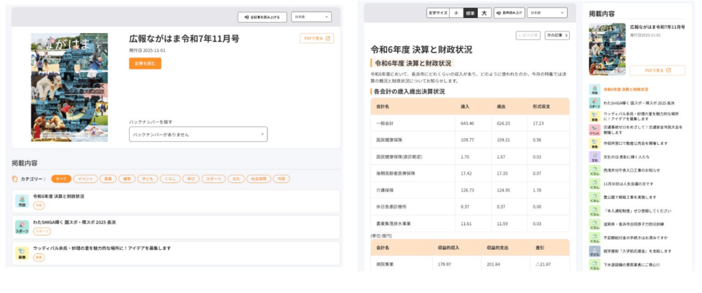 長浜市が「スマート広報」を一般公開 〜行政DXの実証実験で、市民により届く広報を実現 | 株式会社POTETO Designのプレスリリース