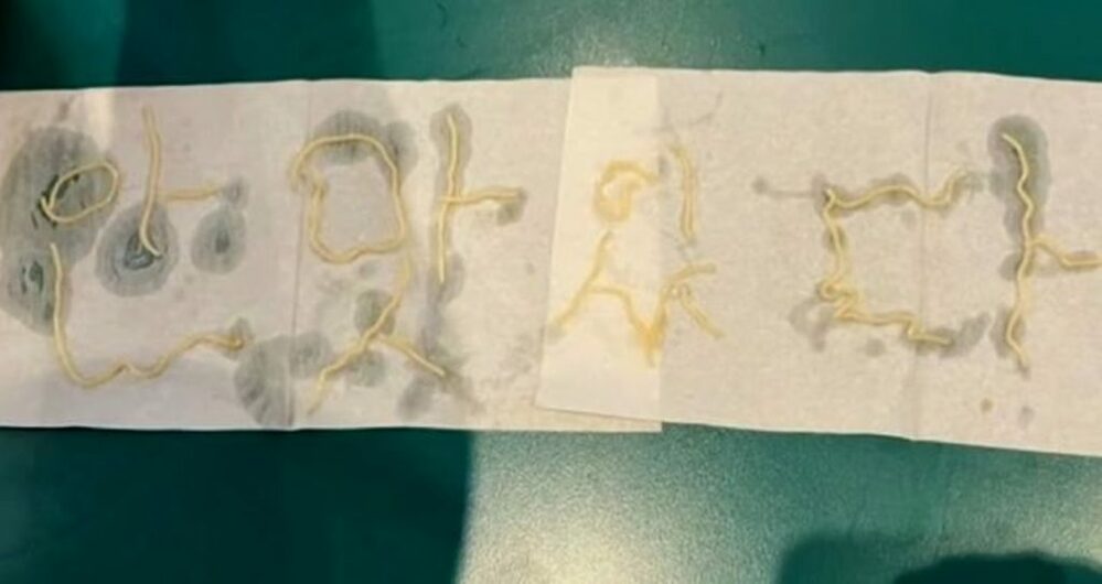 韓国の飲食店で料理を完食したのに…テーブルに「美味しくなかった」という文字、しかも麺で　写真枚　国際ニュース：AFPBB News