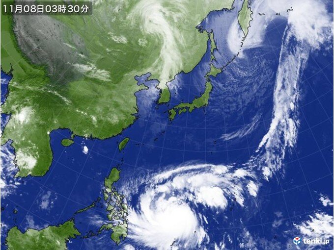 【速報】台風26号が大型で強い勢力に　10日～12日頃は沖縄で大雨や波浪に警戒(気象予報士 日直主任 2025年11月08日) - tenki.jp