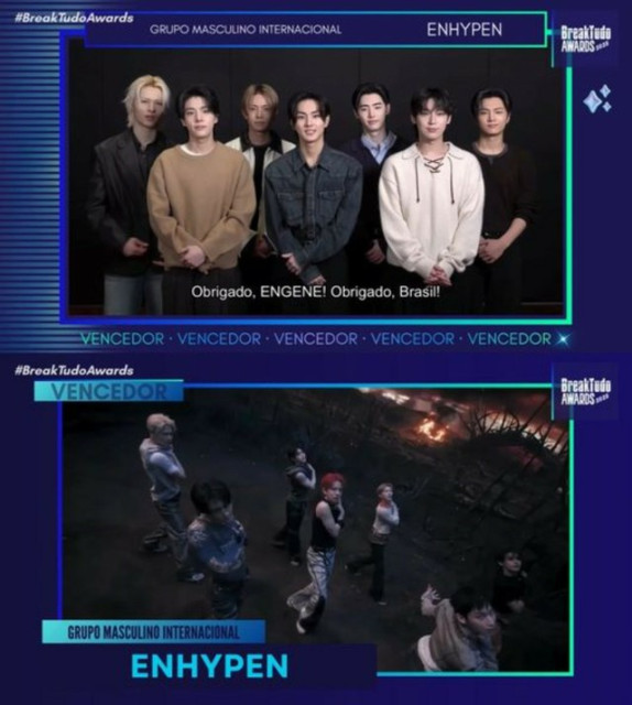 「ENHYPEN」、ブラジル「BreakTudo Awards 2025」で「国際男子グループ賞」受賞