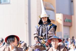 馬上の蒲生氏郷