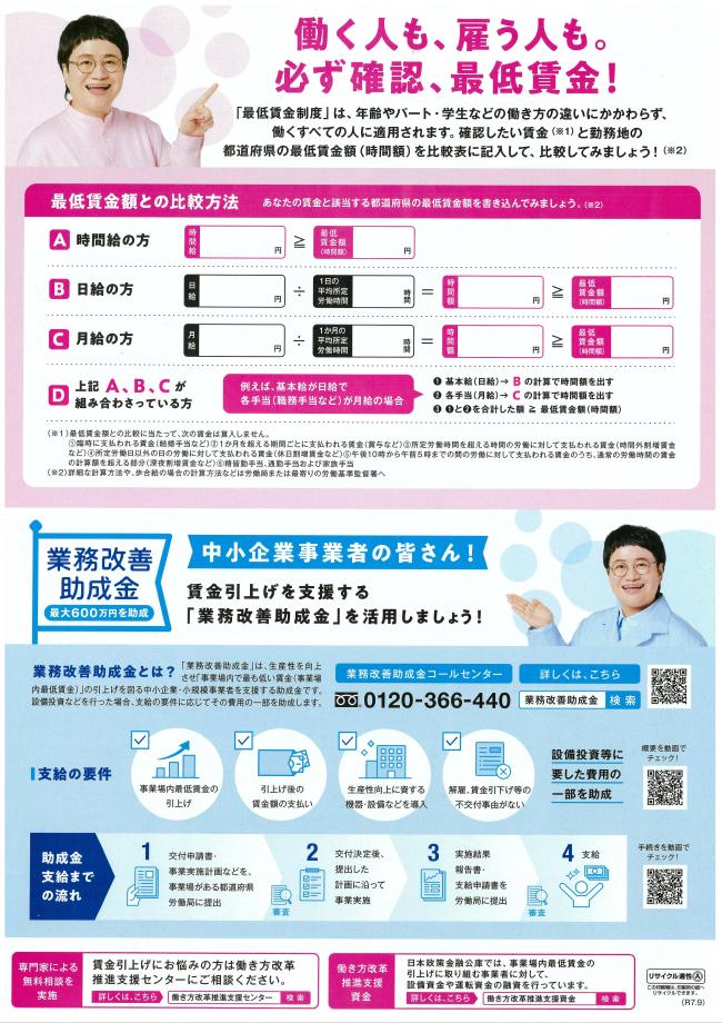 最低賃金周知チラシ2
