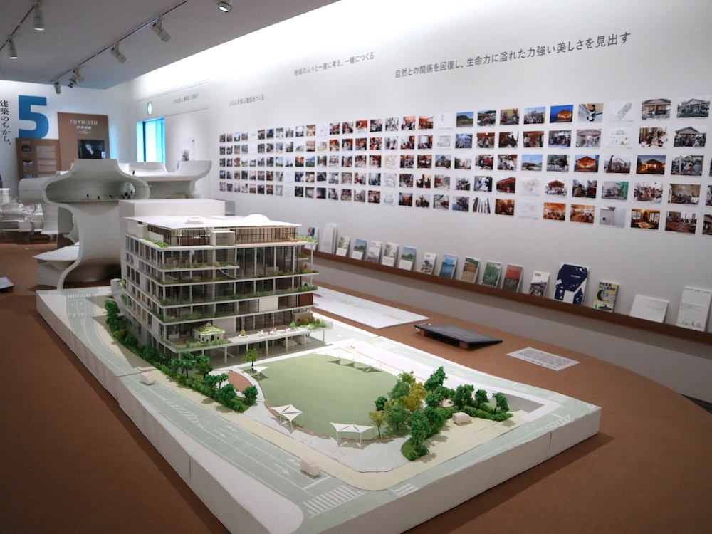 尾道市立美術館「ナイン・ヴィジョンズ｜日本から世界へ 跳躍する9人の建築家」展示風景