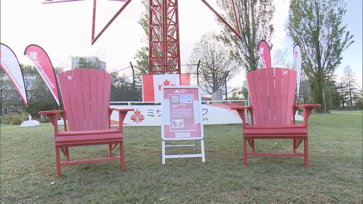 大阪・関西万博カナダパビリオンの『イス』 愛・地球博の“カエデモニュメント”を移設した愛知県刈谷市の公園に | 東海テレビNEWS
