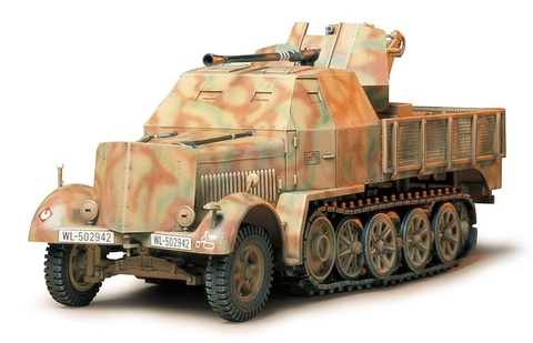 タミヤ、「1/35 ドイツ装甲8トンハーフトラック 3.7cm 対空機関砲37型搭載フラックザウリア」を12月20日ごろに発売（HOBBY Watch）